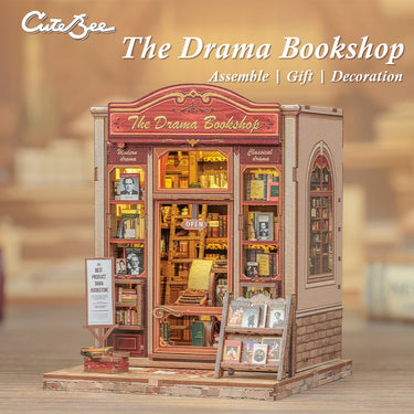 CUTEBEE DIY Book Nook Kit | The Drama Bookshop
