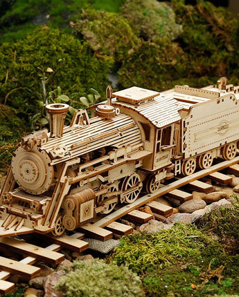 ROKR Prime Treno espresso a vapore Puzzle 3D in legno MC501