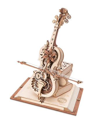 ROKR Magic Cello Carillon Meccanico Puzzle 3D in Legno AMK63