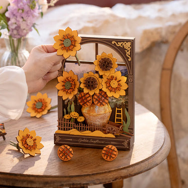 Rowood Golden Sunflower Wall Art 3D Wooden Puzzle TH002