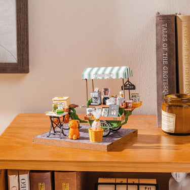 Rolife Aromatic Coffee Cart DIY Miniature House DG182