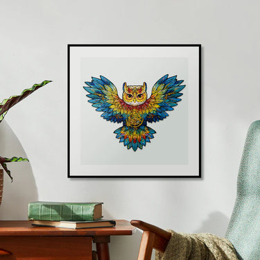 Rowood Wooden Jigsaw Puzzle -Owl TA004