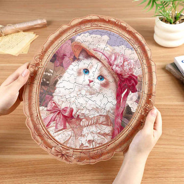 Rowood Wooden Jigsaw Puzzle -Springtime Kitty TA005