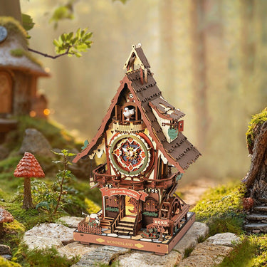ROKR Puzzle meccanico 3D in legno - Orologio a cucù LC901C