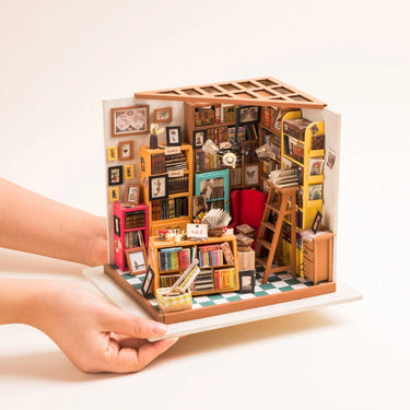 Kit casa in miniatura fai da te Rolife Sam's Study Library DG102