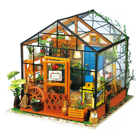 Rolife DIY Cathy's Flower House DG104 Greenhouse Miniature