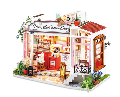 Rolife Honey Ice-cream Shop DG148 DIY Miniature Dollhouse